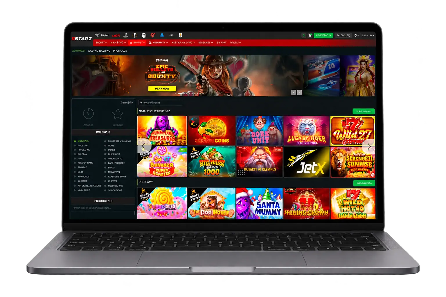 Laptop z kasynem online 888starz